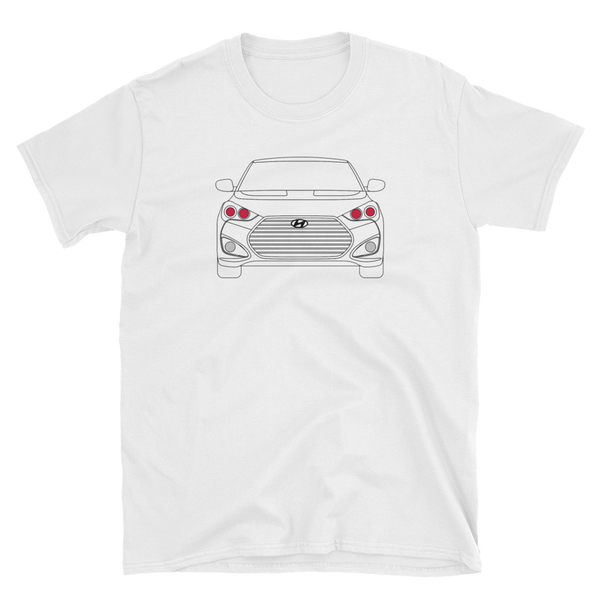 Line Art Veloster T-Shirt (no fill color)